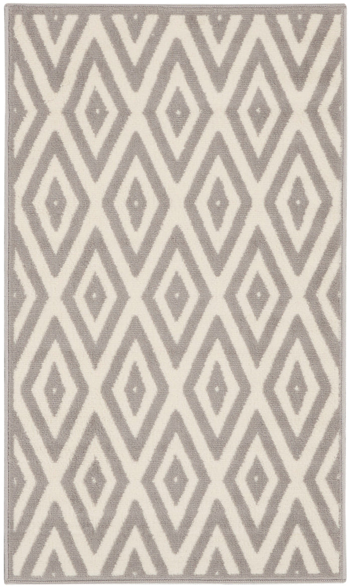 Nourison Home - Grafix White/Grey Area Rug GRF18