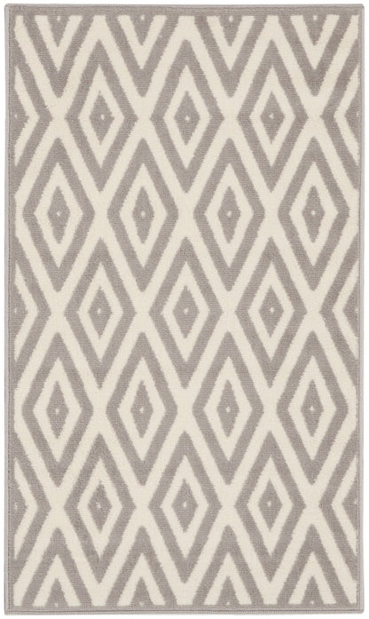 Nourison Home - Grafix White/Grey Area Rug GRF18