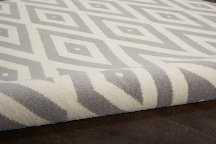Nourison Home - Grafix White/Grey Area Rug GRF18