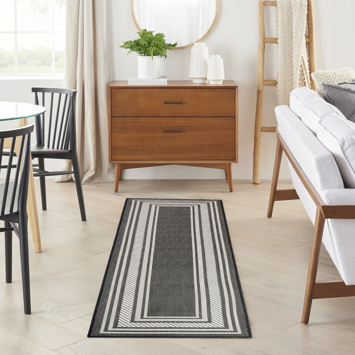 The Rug Corner Nourison Home Nourison Home - Horizon Indoor/Outdoor Black Area Rug HOZ03
