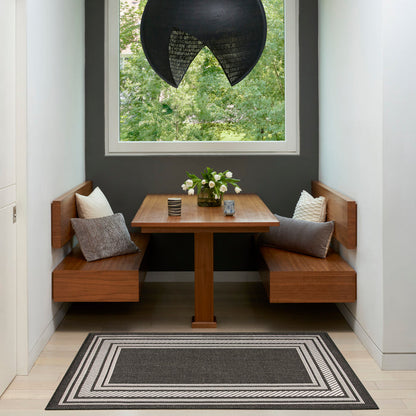 The Rug Corner Nourison Home Nourison Home - Horizon Indoor/Outdoor Black Area Rug HOZ03