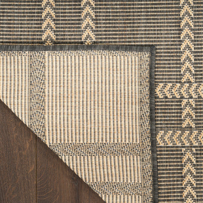 The Rug Corner Nourison Home Nourison Home - Horizon Indoor/Outdoor Charcoal Area Rug HOZ04
