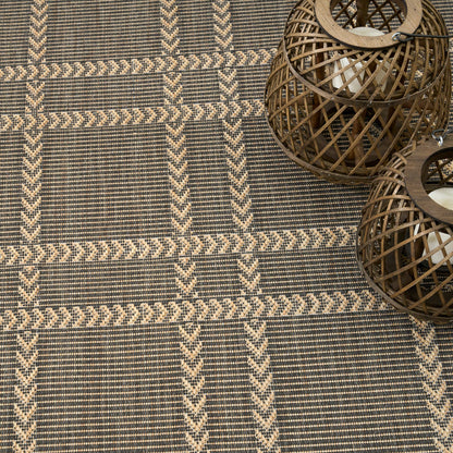 The Rug Corner Nourison Home Nourison Home - Horizon Indoor/Outdoor Charcoal Area Rug HOZ04