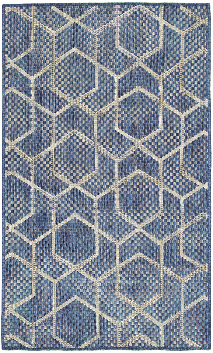 The Rug Corner Nourison Home Nourison Home - Horizon Indoor/Outdoor Denim Area Rug HOZ01