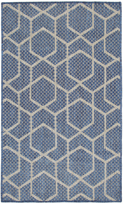 The Rug Corner Nourison Home Nourison Home - Horizon Indoor/Outdoor Denim Area Rug HOZ01