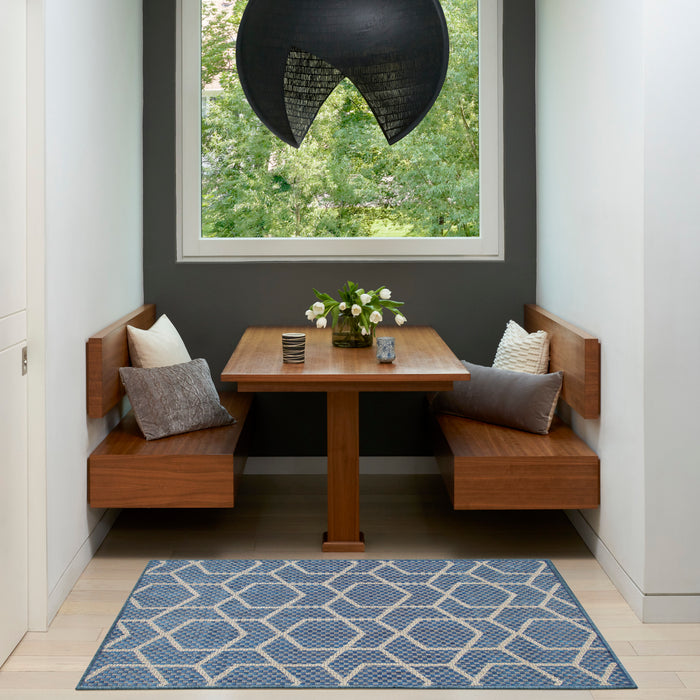 The Rug Corner Nourison Home Nourison Home - Horizon Indoor/Outdoor Denim Area Rug HOZ01