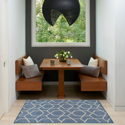 The Rug Corner Nourison Home Nourison Home - Horizon Indoor/Outdoor Denim Area Rug HOZ01