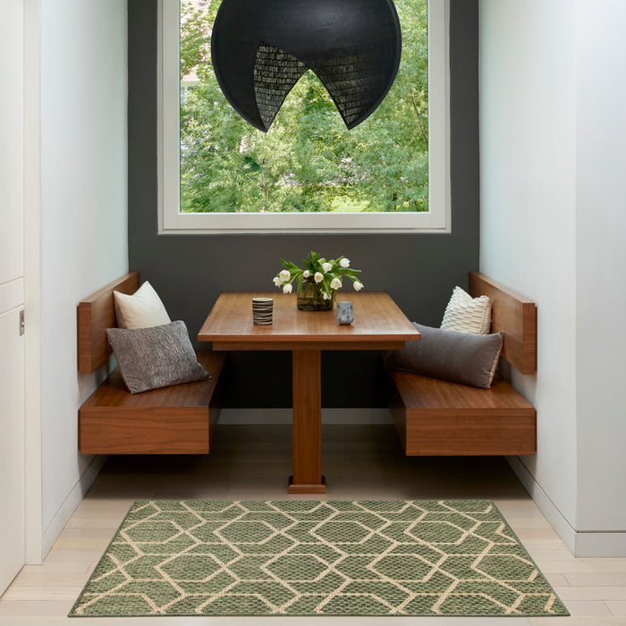 The Rug Corner Nourison Home Nourison Home - Horizon Indoor/Outdoor Green Area Rug HOZ01