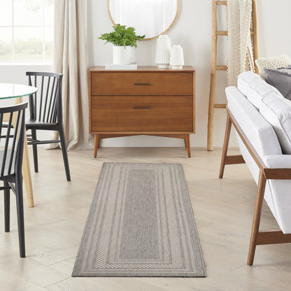 The Rug Corner Nourison Home Nourison Home - Horizon Indoor/Outdoor Grey Area Rug HOZ03