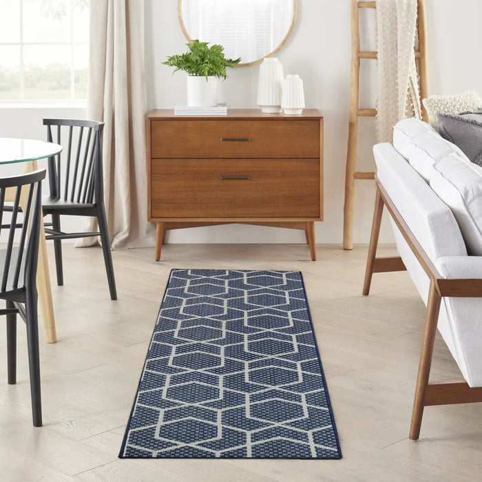 The Rug Corner Nourison Home Nourison Home - Horizon Indoor/Outdoor Navy Area Rug HOZ01