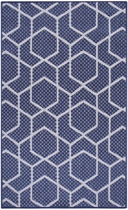 The Rug Corner Nourison Home Nourison Home - Horizon Indoor/Outdoor Navy Area Rug HOZ01