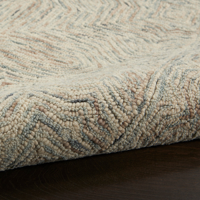 The Rug Corner Nourison Home Nourison Home - Interlock Blue/Ivory Area Rug ITL03