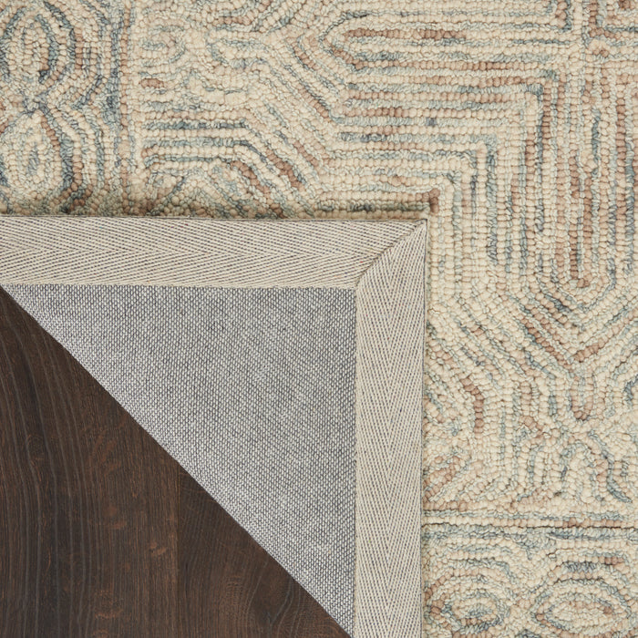 The Rug Corner Nourison Home Nourison Home - Interlock Blue/Ivory Area Rug ITL03