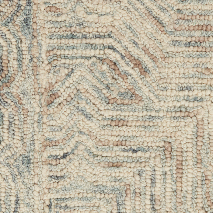 The Rug Corner Nourison Home Nourison Home - Interlock Blue/Ivory Area Rug ITL03