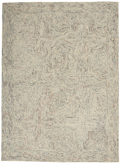 The Rug Corner Nourison Home Nourison Home - Interlock Blue/Ivory Area Rug ITL03