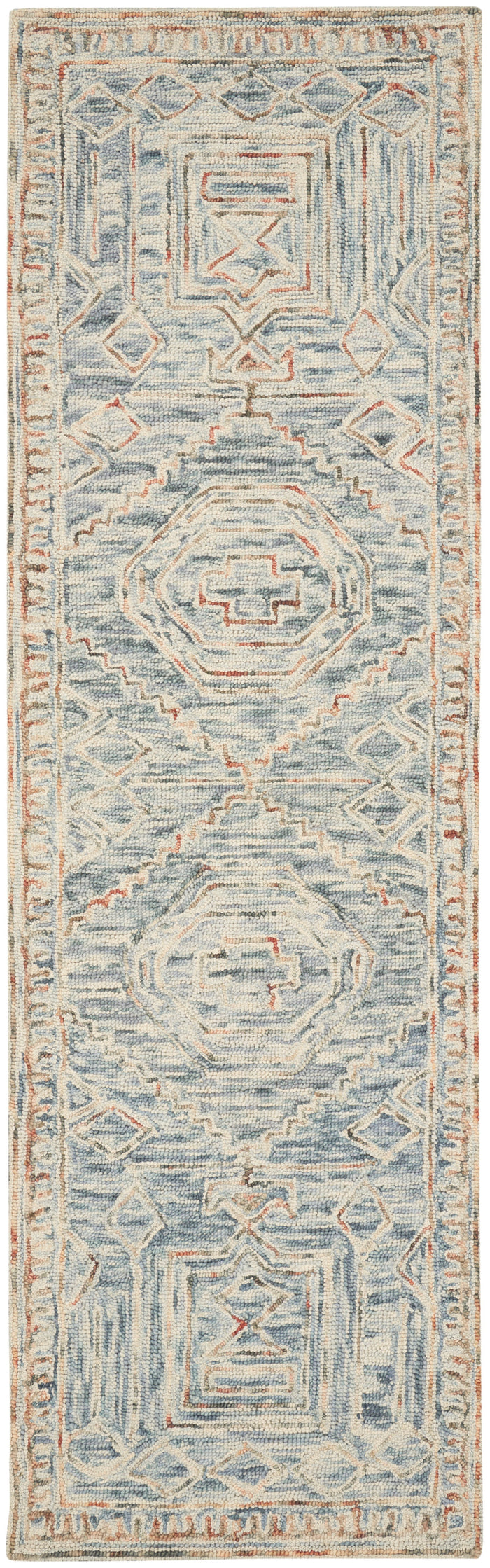 The Rug Corner Nourison Home Interlock ITL02 BLUMT Area Rugs