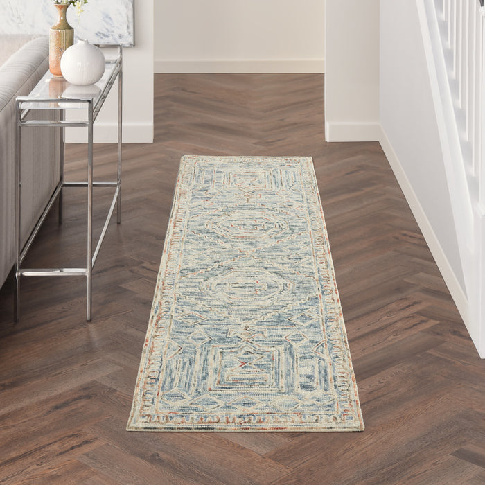 The Rug Corner Nourison Home Interlock ITL02 BLUMT Area Rugs