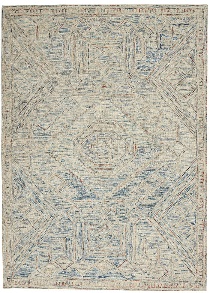 The Rug Corner Nourison Home Interlock ITL02 BLUMT Area Rugs