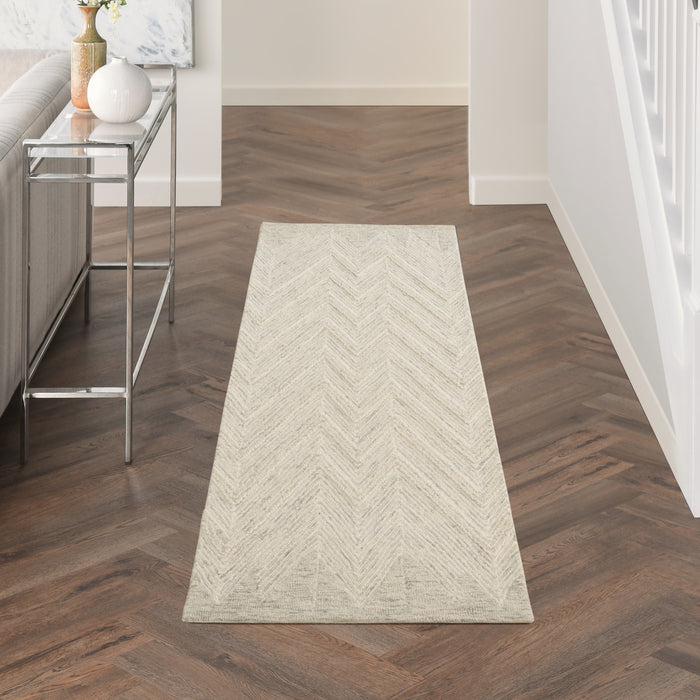 Nourison Home - Interlock Ivory/Green Area Rug ITL04