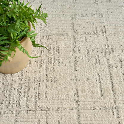 The Rug Corner Nourison Home Ivory Hues IVH01 IVGRY Area Rugs