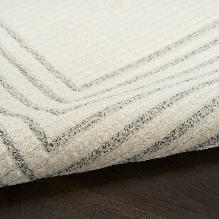 The Rug Corner Nourison Home Ivory Hues IVH03 IVGRY Area Rugs