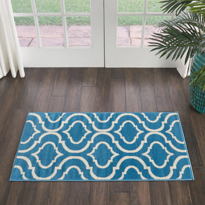 The Rug Corner Nourison Home Jubilant JUB19 BLUE Area Rugs