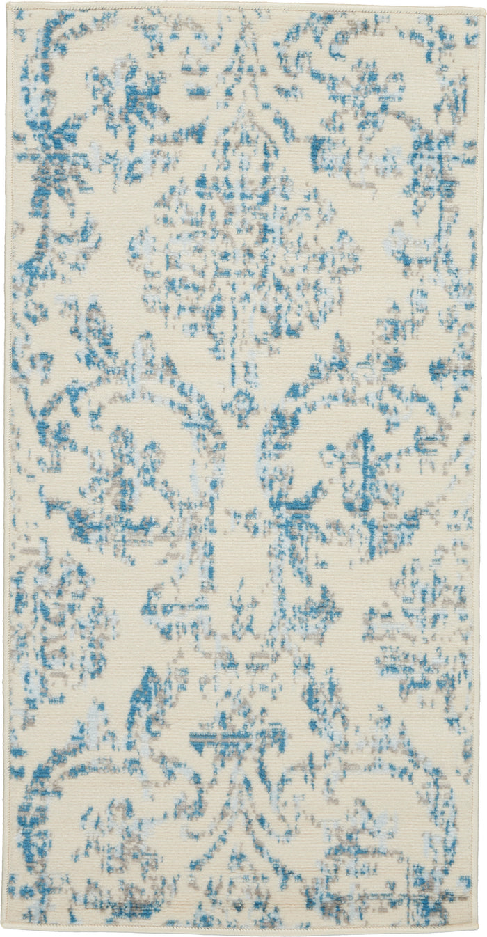 The Rug Corner Nourison Home Nourison Home - Jubilant Ivory/Blue Area Rug JUB09