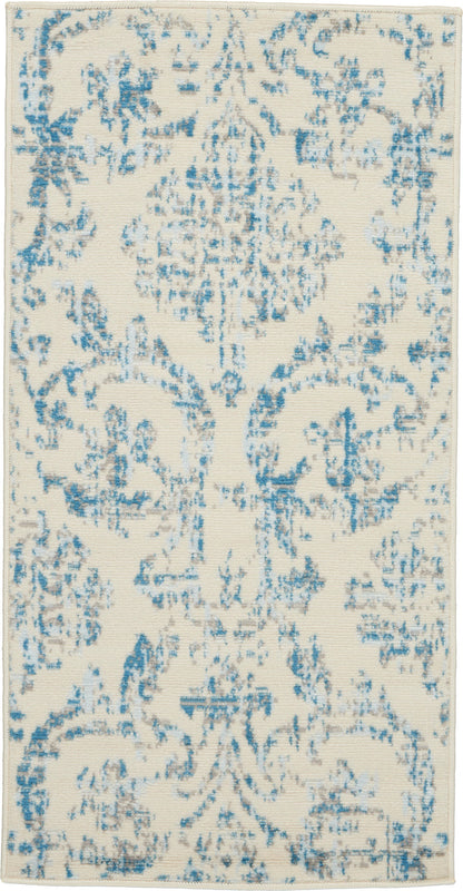 The Rug Corner Nourison Home Nourison Home - Jubilant Ivory/Blue Area Rug JUB09
