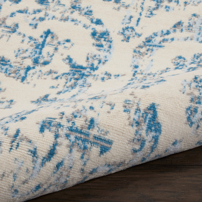 The Rug Corner Nourison Home Nourison Home - Jubilant Ivory/Blue Area Rug JUB09
