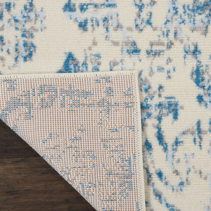 The Rug Corner Nourison Home Nourison Home - Jubilant Ivory/Blue Area Rug JUB09