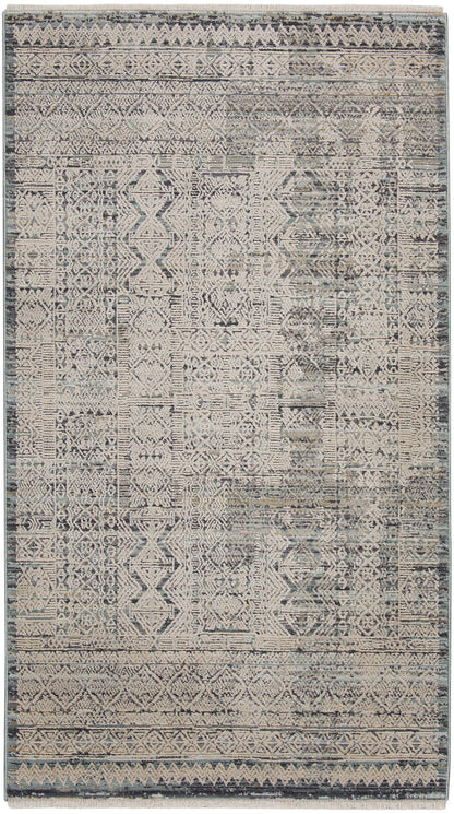 The Rug Corner Nourison Home Nourison Home - Lynx Ivory/Blue Area Rug LNX06