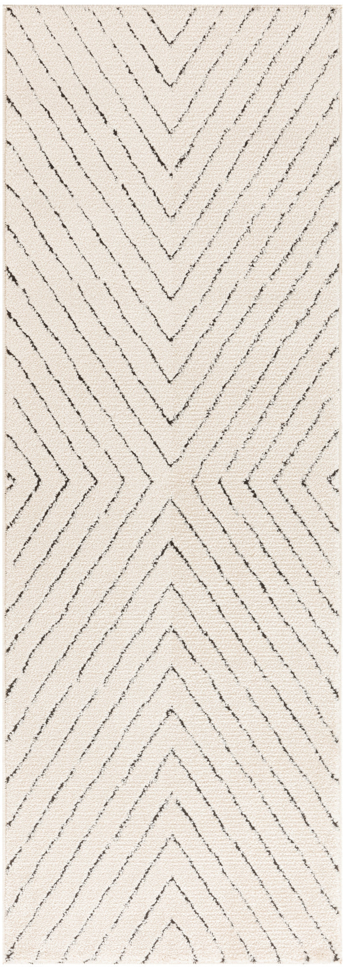 The Rug Corner Nourison Home Nourison Home - Modern Comfort Ivory/Black Area Rug MNC01