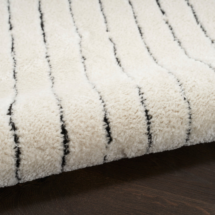 The Rug Corner Nourison Home Nourison Home - Modern Comfort Ivory/Black Area Rug MNC01