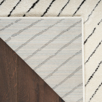 The Rug Corner Nourison Home Nourison Home - Modern Comfort Ivory/Black Area Rug MNC01