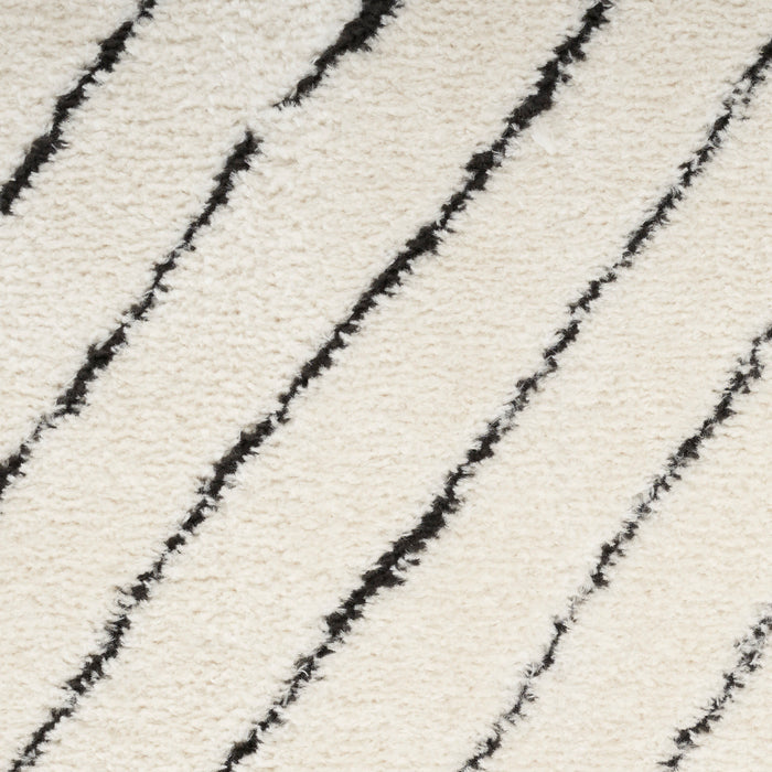 The Rug Corner Nourison Home Nourison Home - Modern Comfort Ivory/Black Area Rug MNC01