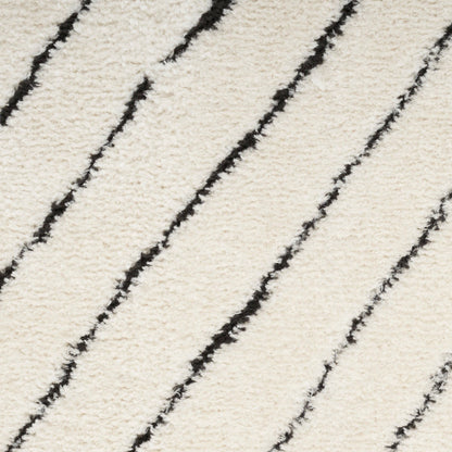 The Rug Corner Nourison Home Nourison Home - Modern Comfort Ivory/Black Area Rug MNC01