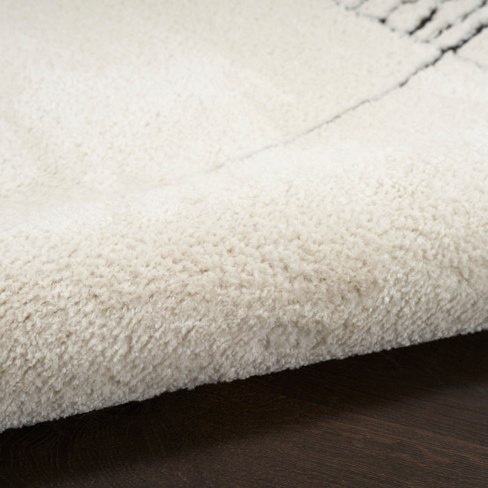 The Rug Corner Nourison Home Nourison Home - Modern Comfort Ivory/Black Area Rug MNC02