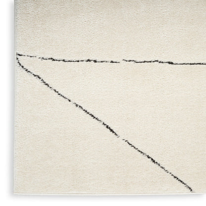The Rug Corner Nourison Home Nourison Home - Modern Comfort Ivory/Black Area Rug MNC02