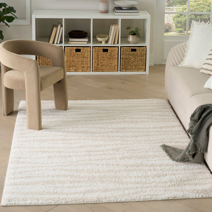 The Rug Corner Nourison Home Modern Shag MMD05 IVBGE Area Rugs