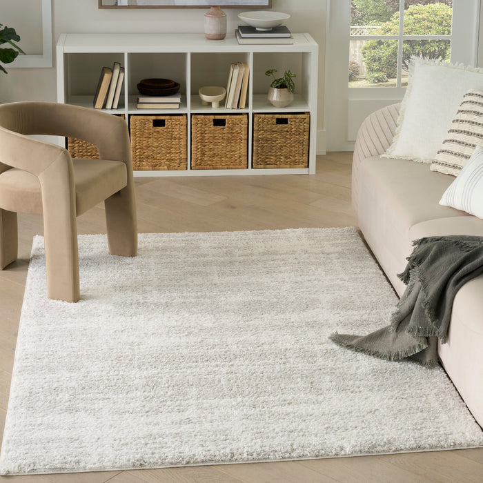 The Rug Corner Nourison Home Nourison Home - Modern Shag Ivory/Green Area Rug MMD04