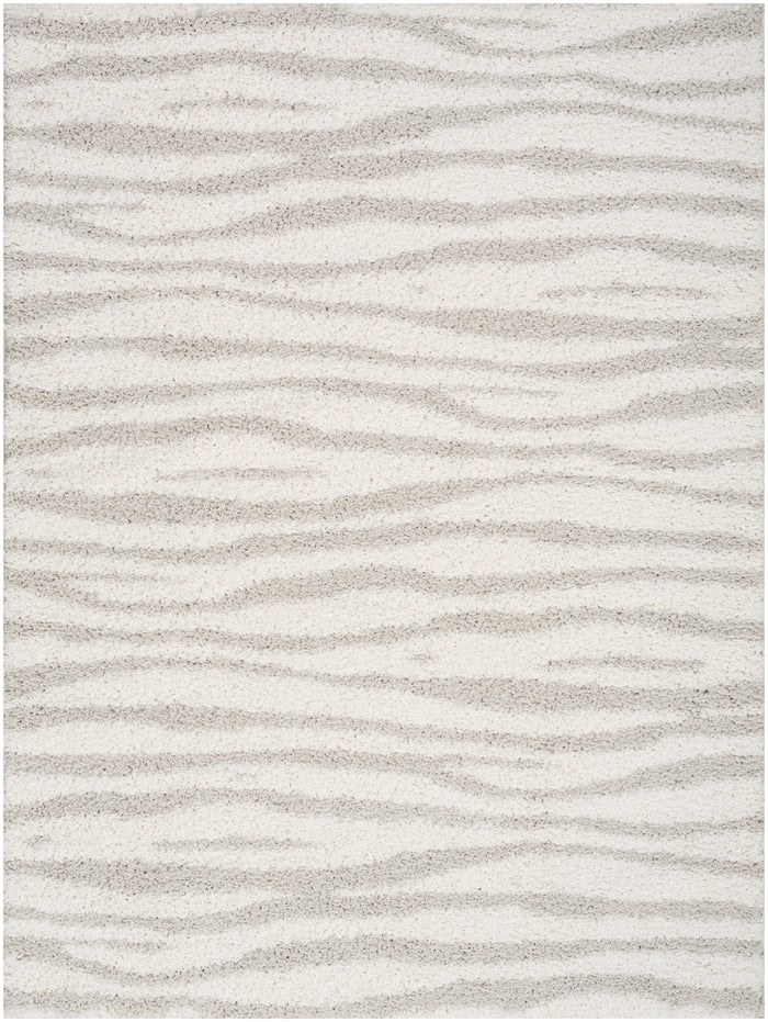 Nourison Home - Modern Shag Ivory/Green Area Rug MMD05