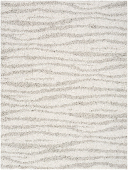 Nourison Home - Modern Shag Ivory/Green Area Rug MMD05
