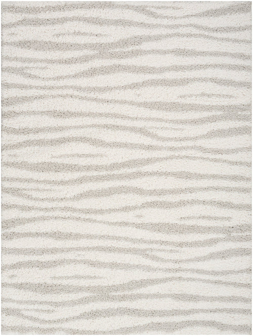Nourison Home - Modern Shag Ivory/Green Area Rug MMD05
