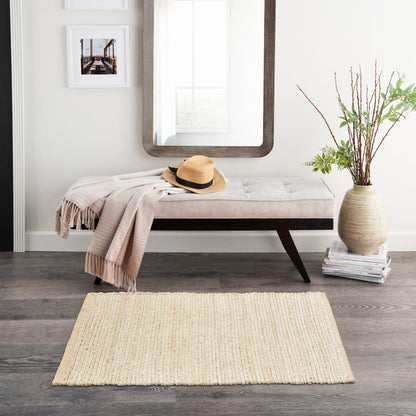 The Rug Corner Nourison Home Natural Jute NJT01 IVORY Area Rugs