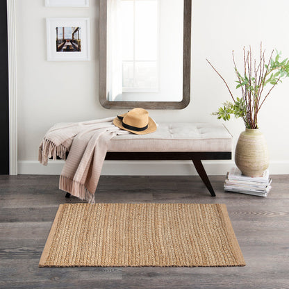 The Rug Corner Nourison Home Natural Jute NJT01 NAT Area Rugs