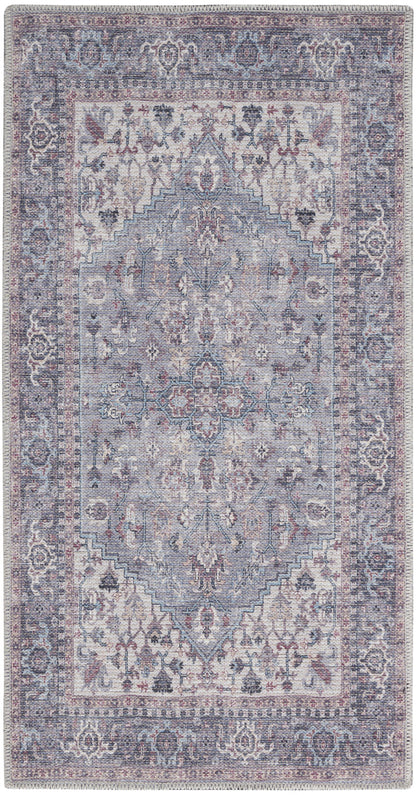 The Rug Corner Nourison Home New Concept Washables SR101 GREY Area Rugs