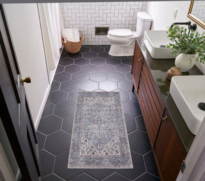 The Rug Corner Nourison Home New Concept Washables SR101 GREY Area Rugs