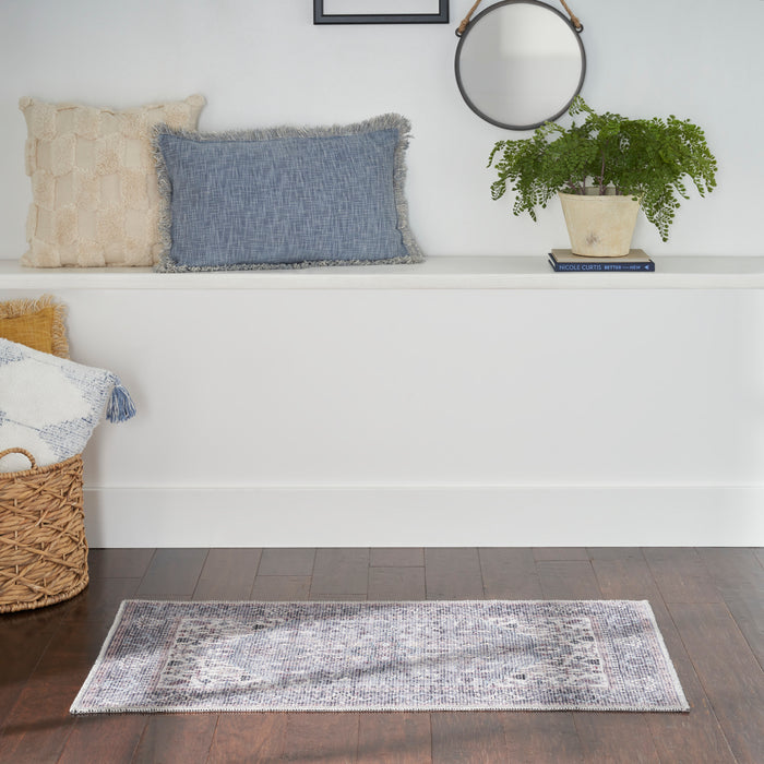 The Rug Corner Nourison Home New Concept Washables SR104 GREY Area Rugs