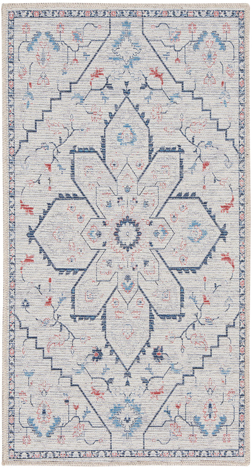 The Rug Corner Nourison Home New Concept Washables SR110 IVBLU Area Rugs