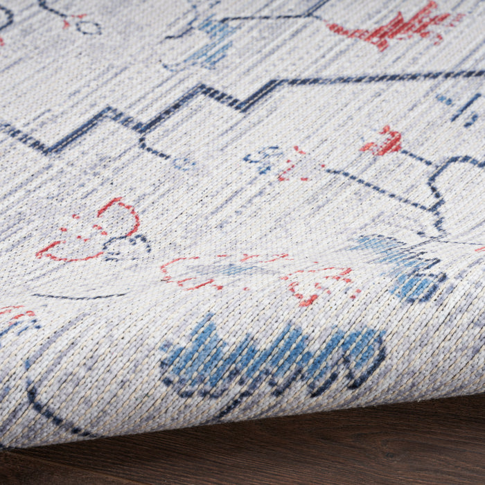The Rug Corner Nourison Home New Concept Washables SR110 IVBLU Area Rugs